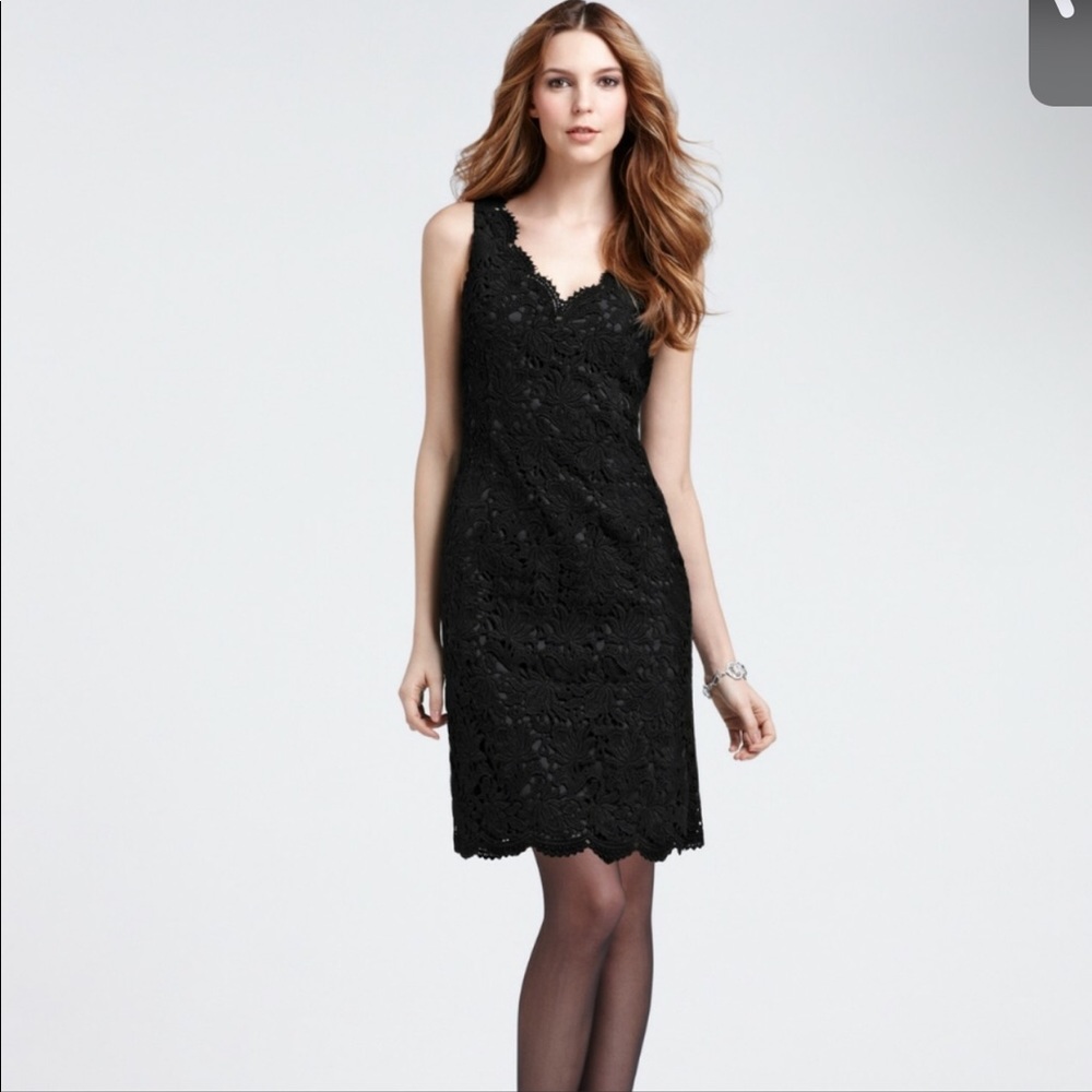 Ann Taylor Black Lace Dress